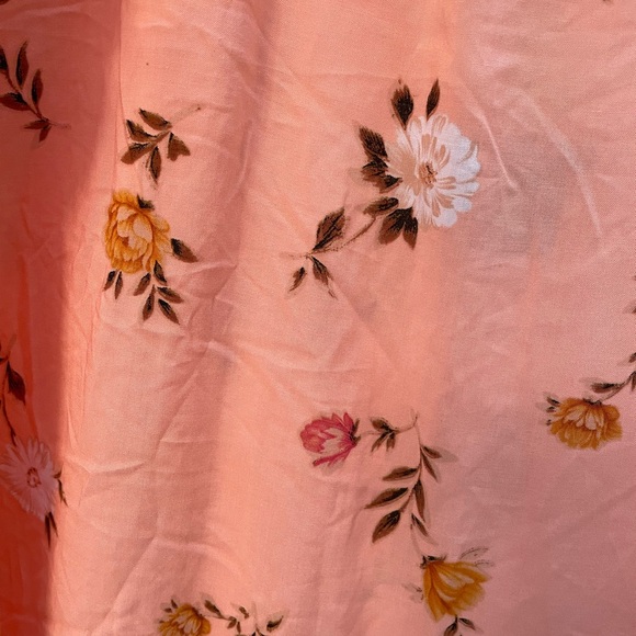 Torrid Floral Cold Shoulder Blouse - Peachy Orange color - Picture 3 of 8